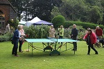 Table tennis was on  offer too