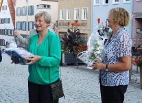 Ann received a well-earned 'thank-you' present from Christine Dietz 