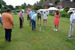 Croquet after the barbecue